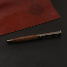 Load image into Gallery viewer, Tiger-Pattern Wood Fountain Pen — 0.5 mm
