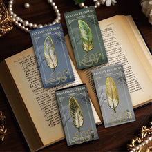 Load image into Gallery viewer, Vintage Feather Metal Bookmark with Chain
