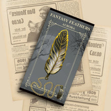 Load image into Gallery viewer, Vintage Feather Metal Bookmark with Chain
