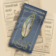Load image into Gallery viewer, Vintage Feather Metal Bookmark with Chain
